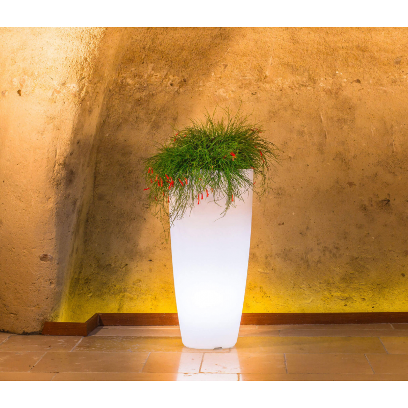 VASO LUMINOSO HYDRA 90 h CON LED MULTICOLOR E BATTERIA SOLARE