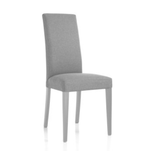 Sedia Lella Tessuto Grigio L74 P46 H103 Cm