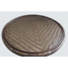 Salotto Bahamas 2 posti con cuscini marrone in polyrattan