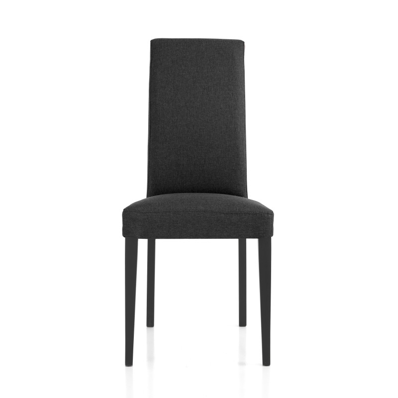 Sedia Lella Tessuto Antracite L74 P46 H103 Cm