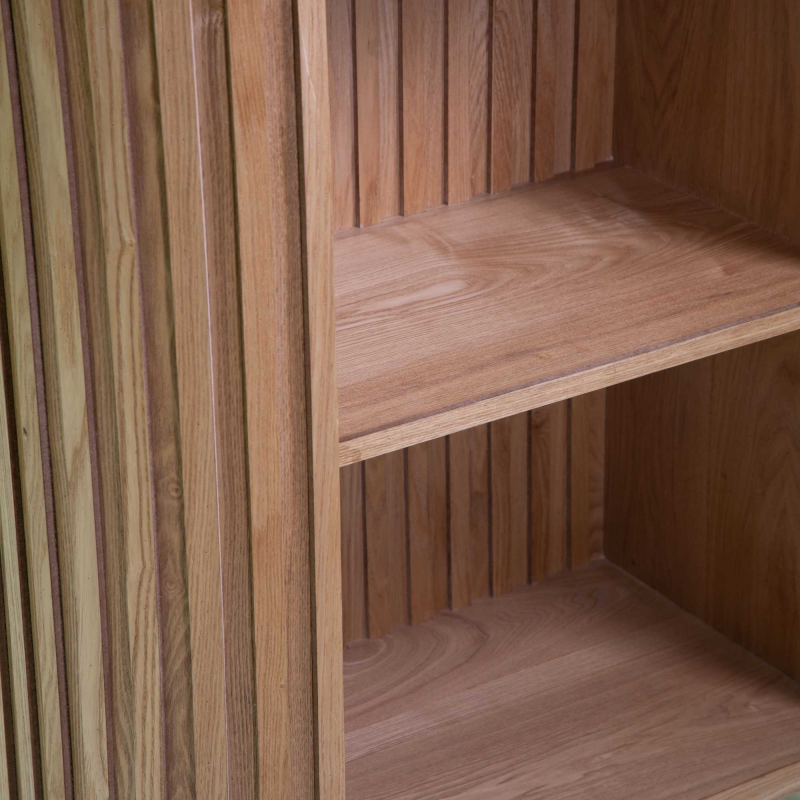 Mobile libreria legno Prana 3 ripiani cm 80x35h130