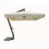 Ombrellone Venere Nero De Luxe 3x4 palo laterale elegante robusto