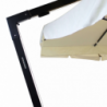 Ombrellone Venere Nero De Luxe 3x4 palo laterale elegante robusto