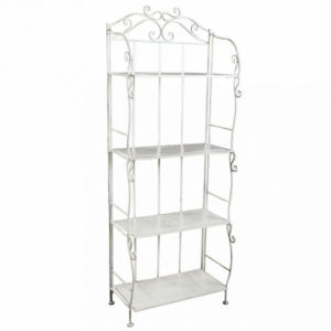 SCAFFALE EMMA 4 PIANI BIANCO ANTICO