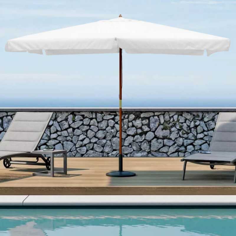 Ombrellone Fantasy palo centrale 3x4 m giardino elegante