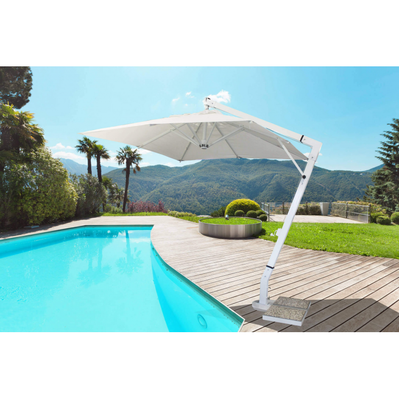 OMBRELLONE VENERE BIANCO DE LUXE P/L 3 X 3