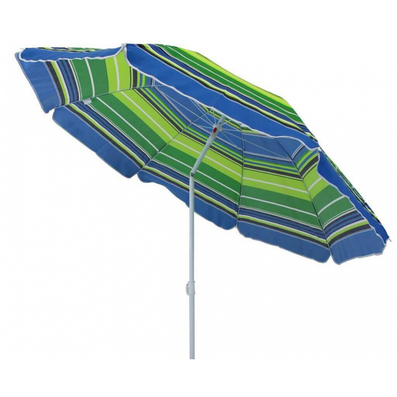 Ombrellone spiaggia poly 180 cm assortiti palo centrale