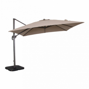 OMBRELLONE SATURNO TAUPE P/L 3 X 3 TELO TORTORA