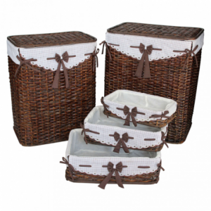 SET DI 5 CESTI PORTA BIANCHERIA TALIA