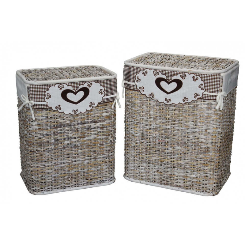 SET DI 2 CESTI PORTA BIANCHERIA MARY