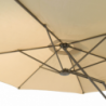 Ombrellone Zenith palo laterale Ø 3 m ecrù giardino esterno
