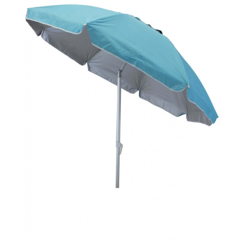 Ombrellone spiaggia palo alluminio 220 cm resistente giardino