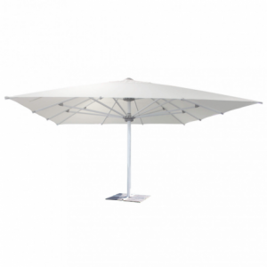 Ombrellone Giove palo centrale bianco 5x5m per giardino
