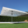 Ombrellone Giove palo centrale bianco 5x5m per giardino