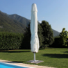 Ombrellone Giove palo centrale bianco 5x5m per giardino