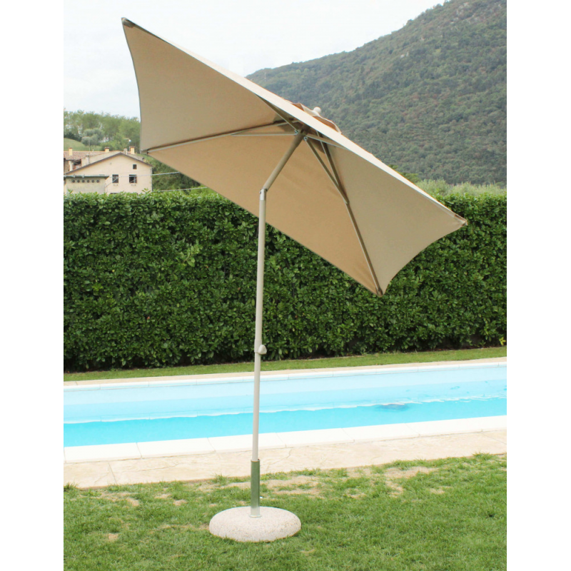 Ombrellone Nice tortora palo centrale 2x2 elegante e resistente
