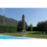 Ombrellone Giove palo centrale tortora 5x5 – Giardino elegante