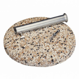 Zoom BASE PICCOLA DA KG 25 CON TUBO Ø 45 DG CON SCATOLA