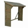 Legnaia in legno 217x80x155/180 cm robusta e capiente