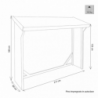 Legnaia in legno 217x80x155/180 cm robusta e capiente
