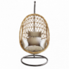 Dondolo Capraia Cosma Wicker Grigio Portata 120 kg | Levante Shop
