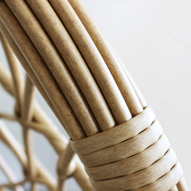 Dondolo Capraia Cosma Wicker Grigio Portata 120 kg | Levante Shop