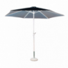 Ombrellone Poly Eco Ø3 telo grigio palo centrale giardino