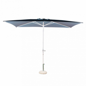 Ombrellone Poly Eco 2x3 telo grigio palo centrale rettangolare