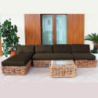 Poltrona componibile Polinesia con cuscini - Relax da esterno