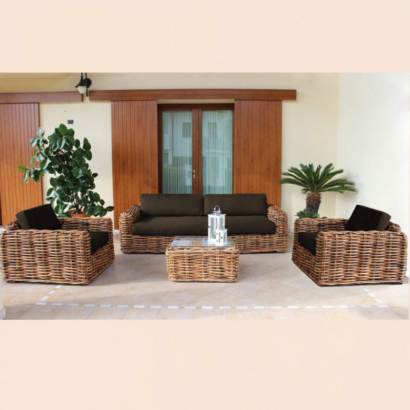 SALOTTO POLINESIA 3 P con CUSCINI
