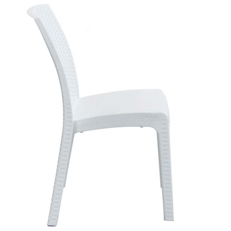 Sedia Virginia tortora in polimerico per giardino 47x59x86h