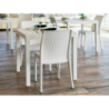 Sedia Virginia tortora in polimerico per giardino 47x59x86h