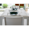 Sedia Virginia tortora in polimerico per giardino 47x59x86h