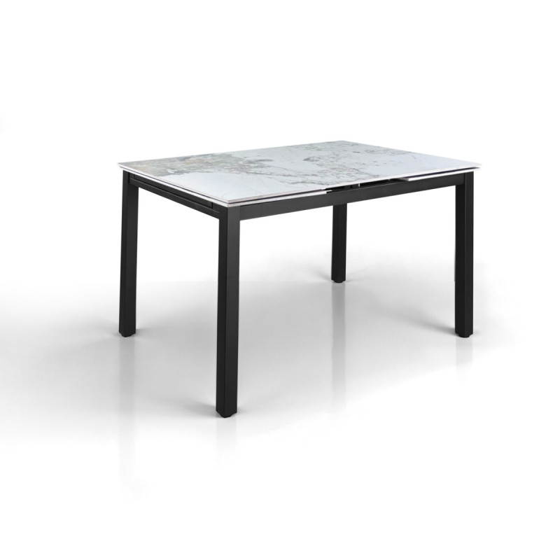 Tavolo Allungabile Darwin Onice Marble - Black 131 X 90 X 15 Cm