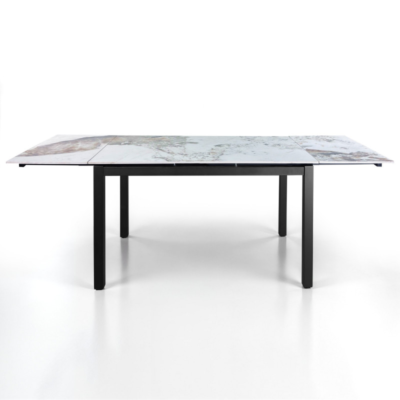 Tavolo Allungabile Darwin Onice Marble - Black 131 X 90 X 15 Cm