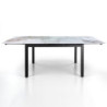 Tavolo Allungabile Darwin Onice Marble - Black 131 X 90 X 15 Cm