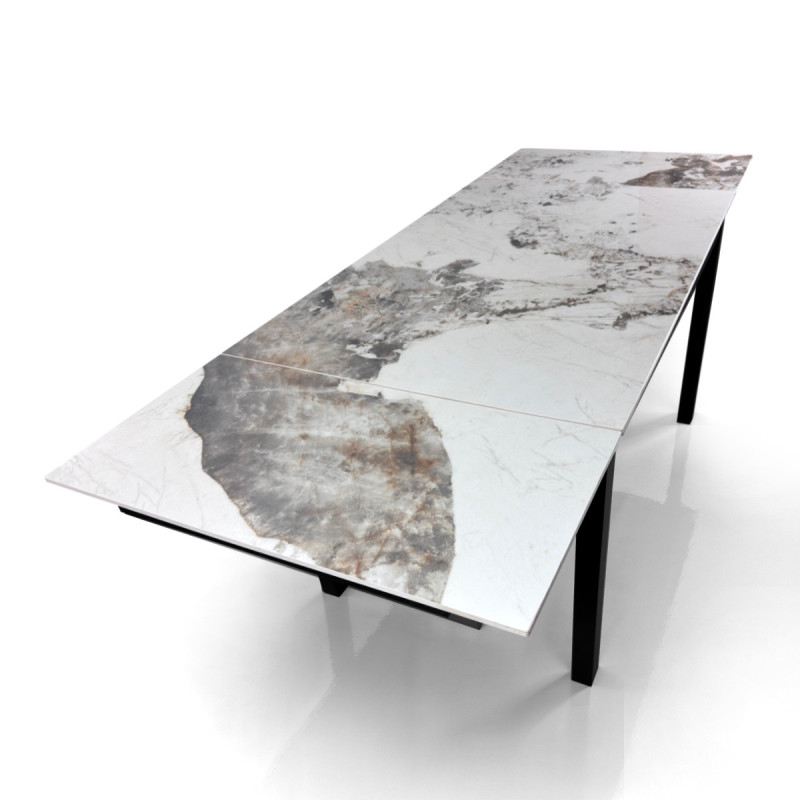 Tavolo Allungabile Darwin Onice Marble - Black 131 X 90 X 15 Cm