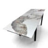 Tavolo Allungabile Darwin Onice Marble - Black 131 X 90 X 15 Cm
