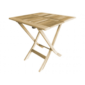 TAVOLO quadrato in TEAK pieghevole 70x70 cm