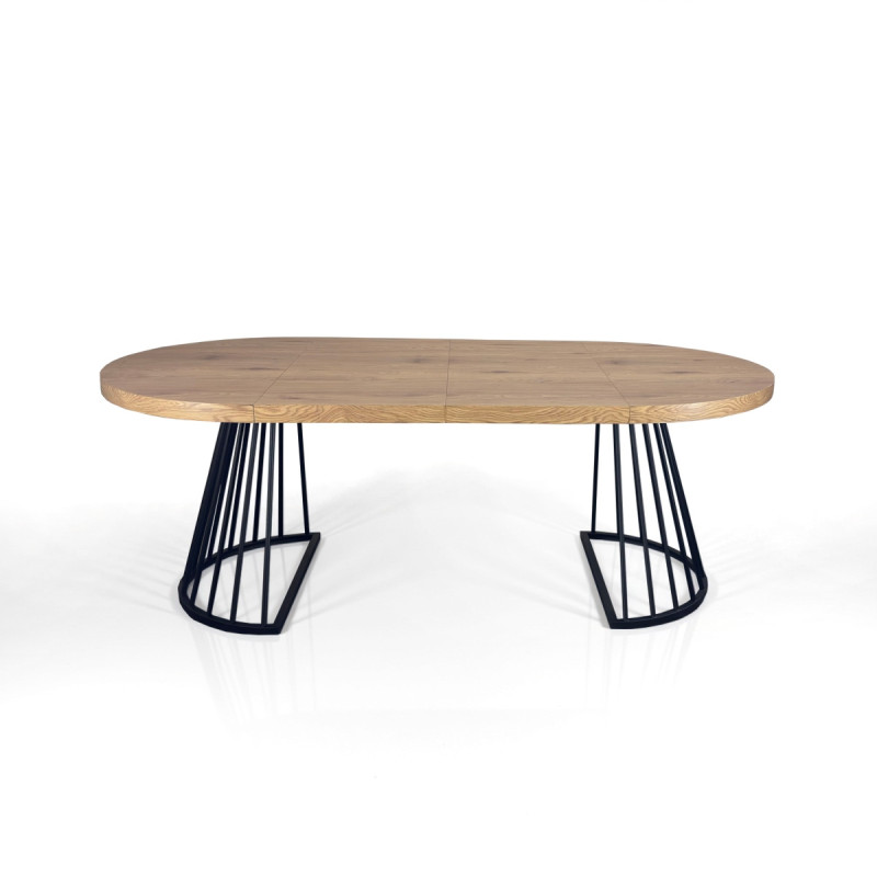 Tavolo Rotondo Allungabile Fear Wood 120 X 62 X 28 Cm