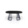 Tavolo Rotondo Allungabile Fear Black Wood  120 X 62 X 28 Cm