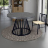 Tavolo Rotondo Allungabile Fear Grey Marble 120 X 62 X 28 Cm