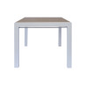 Tavolo Maiorca 160/210 Alluminio Bianco E Resinwood Moia