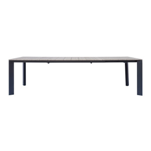 Zoom Tavolo Arenzano 211/276 Alluminio Antracite Top Alluminio Effetto Legno Moia