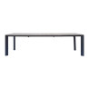 Tavolo Arenzano 211/276 Alluminio Antracite Top Alluminio Effetto Legno Moia