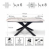 Tavolo Allungabile Ovale 131 X 92 H23,5 Cm