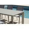 Tavolo Anzio Allungabile 165/250 X 90 Cm Allungo Con Gambe Scorrevoli Creta Moia
