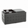 DOPPIO POUF POGGIAPIEDI DIZZY GREY TOMASUCCI