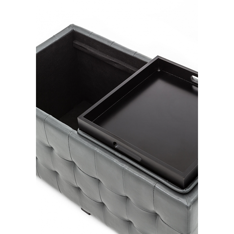 DOPPIO POUF POGGIAPIEDI DIZZY GREY TOMASUCCI