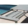 Tavolo Nettuno Allungabile 200/300 X 100 Cm Allungo Con Gambe Scorrevoli Creta Moia